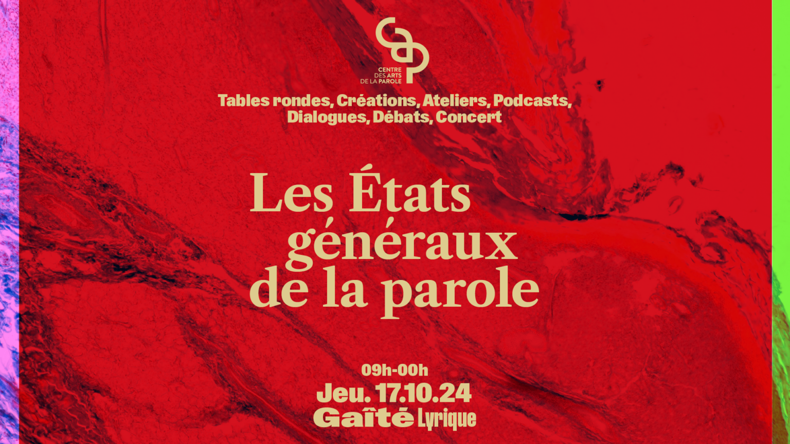 Lancement des premiers États généraux de la parole le 17 octobre 2024